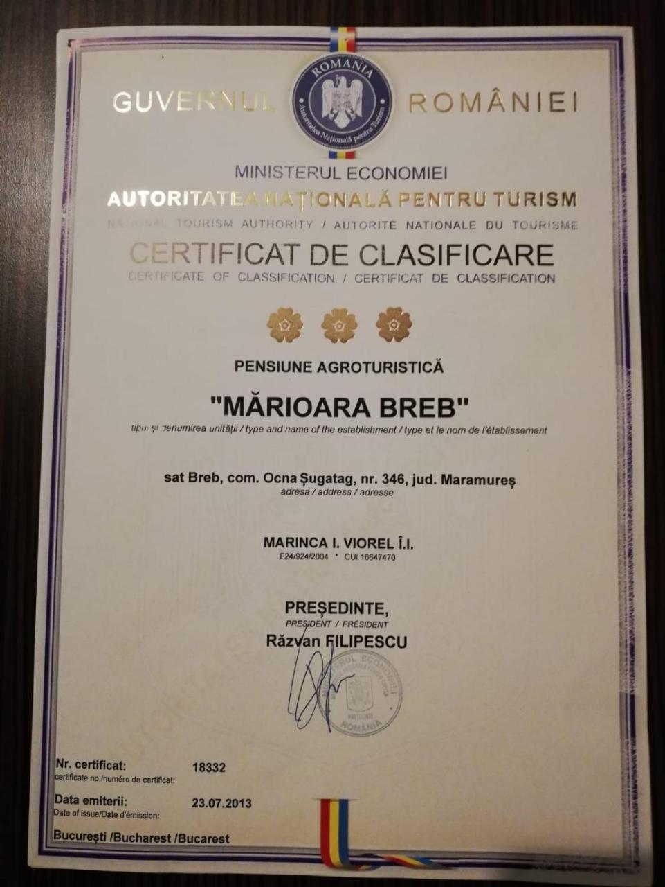 Maison d'hôtes Pensiunea Marioara 3*